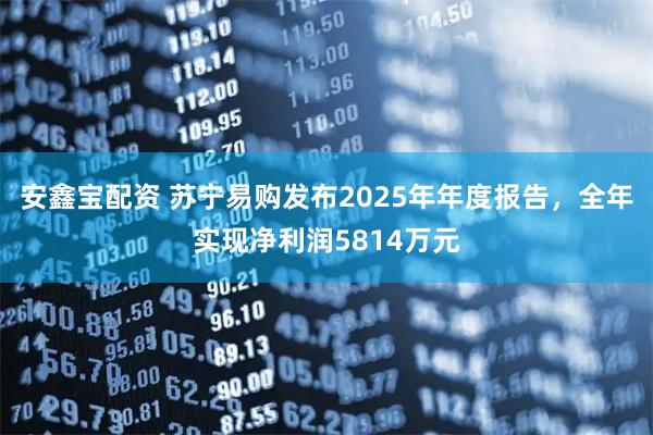 安鑫宝配资 苏宁易购发布2025年年度报告，全年实现净利润5814万元